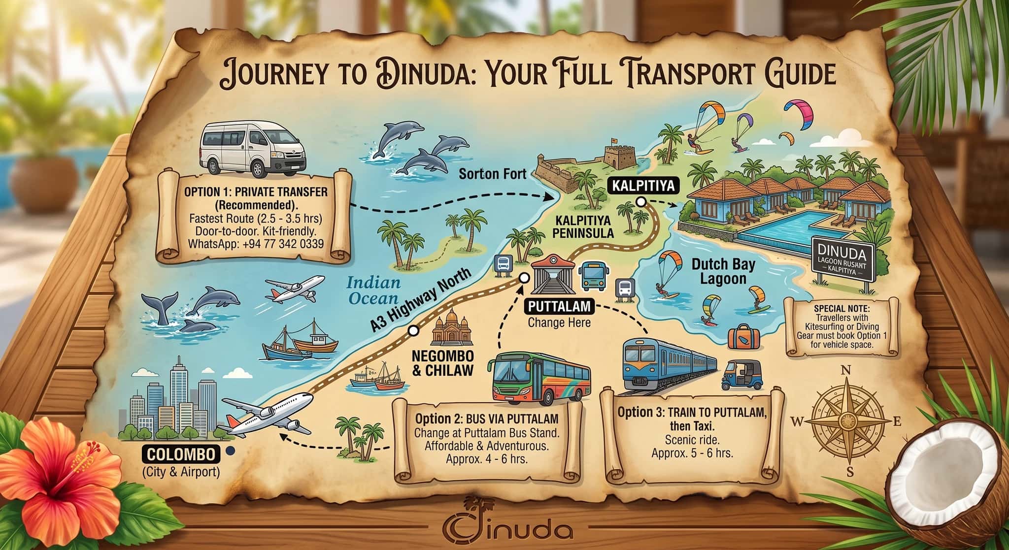 How to Get to Kalpitiya from Colombo