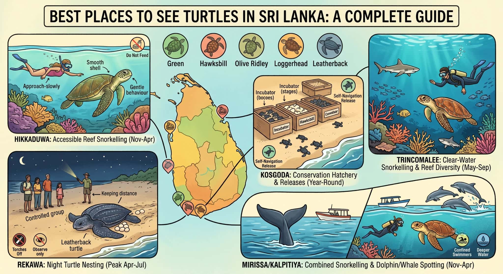 Best Places to See Turtles in Sri Lanka
